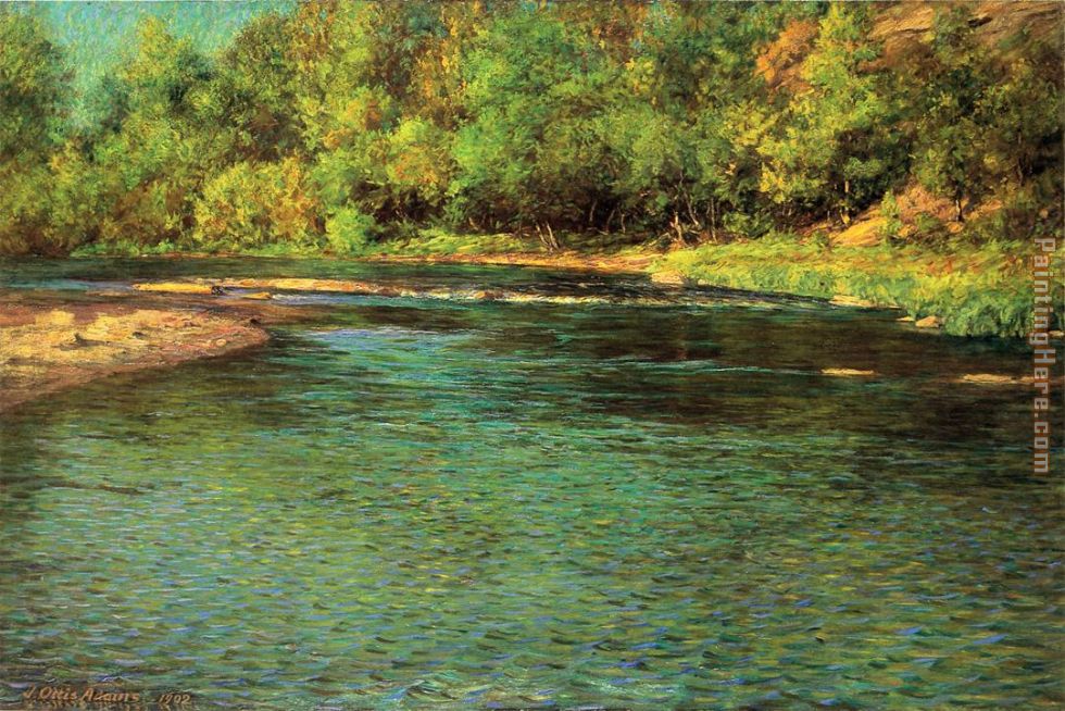 Iredescence of a Shallow Stream painting - John Ottis Adams Iredescence of a Shallow Stream art painting